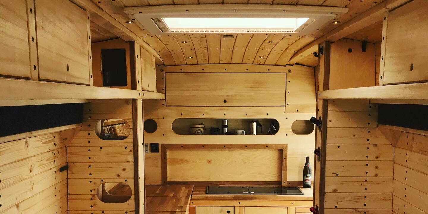 ford transit vestavba, vanlife